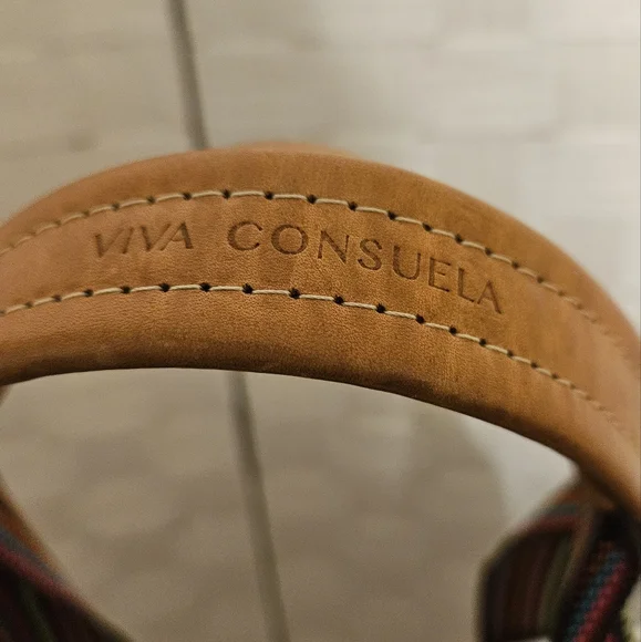 Consuela Classic Tote Bright Floral With Striped Sides. - Picture 10 of 11